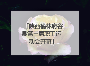 陕西榆林府谷县第三届职工运动会开幕